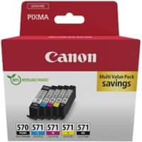 Canon 570, 571 Origineel Inktcartridge Cyaan, Geel, Magenta, Zwart Multipak van 5