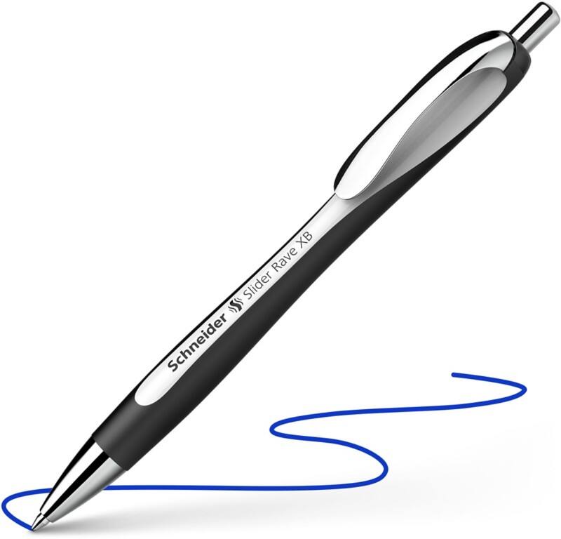 Schneider Slider Rave Balpen Blauw Extra breed Navulbaar