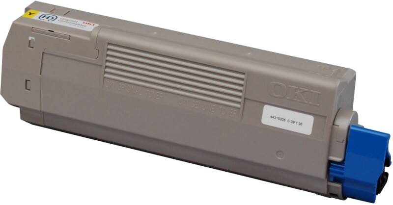 OKI C610 Origineel Tonercartridge 44315305 Geel