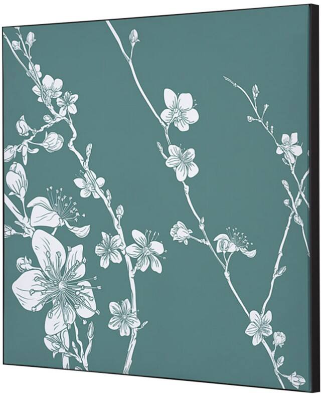 SHOWDOWN Japanese Blossom Textielen Wanddecoratie Multikleur Aluminium