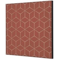 SHOWDOWN Hexagon Textielen Wanddecoratie Multikleur Aluminium