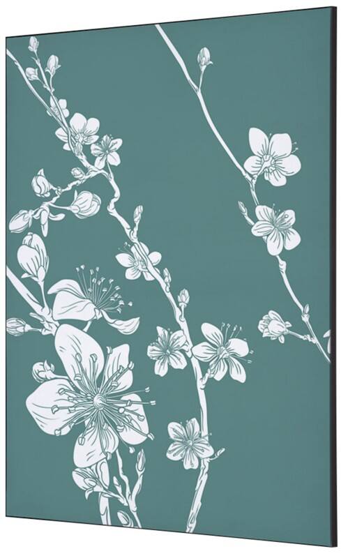 SHOWDOWN Japanese Blossom Textielen Wanddecoratie Multikleur Aluminium