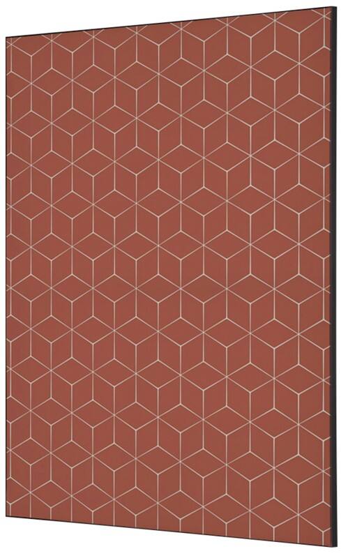 SHOWDOWN Hexagon Textielen Wanddecoratie Multikleur Aluminium