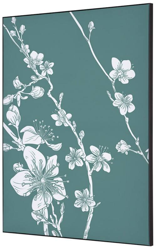 SHOWDOWN Japanese Blossom Textielen Wanddecoratie Multikleur Aluminium