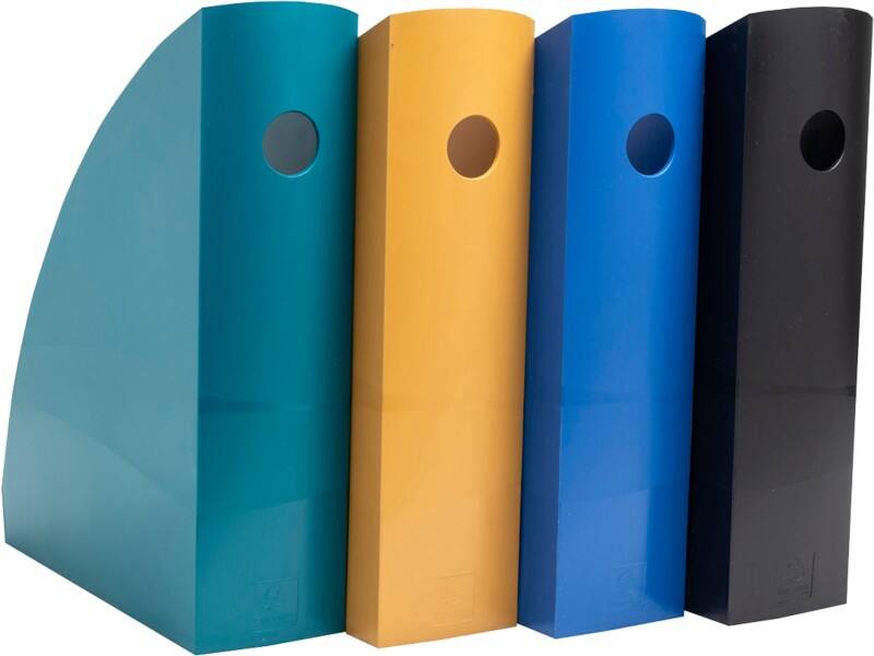 Exacompta Neo Deco Tijdschriftencassette A4 Maxi Kleurenassortiment Pak van 4