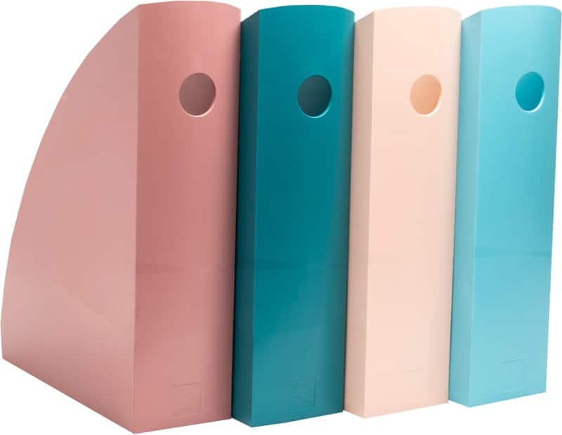 Exacompta Skandi Tijdschriftencassette A4 Maxi Kleurenassortiment Pak van 4
