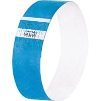 Sigel Super Soft Evenementen polsbandjes Neonblauw 120 Stuks