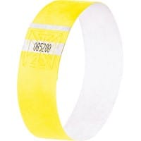 Sigel Super Soft Evenementen polsbandjes Fluorescerend geel 120 Stuks