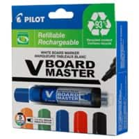 Pilot V-Board Master M Marker Kleurenassortiment Medium Beitelpunt 5,2 mm 5 Stuks