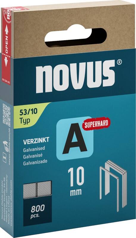 Novus Nietjes A 53 042-0778 10 mm Superhard 800 Nietjes