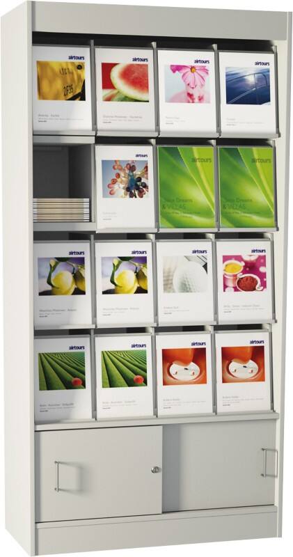 Kerkmann 22 x 30 cm Folderhouder Grijs 49379411 970 (B) x 420 (D) x 1,910 (H) mm