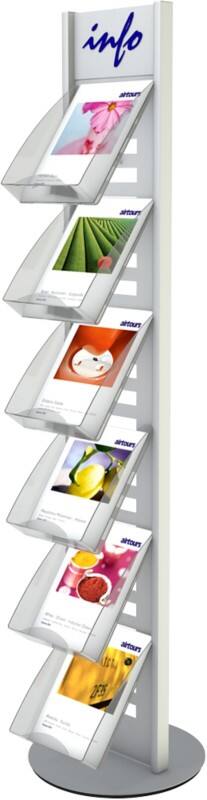 Kerkmann A4 Folderhouder Zilver 41634614 540 (B) x 540 (D) x 1,710 (H) mm