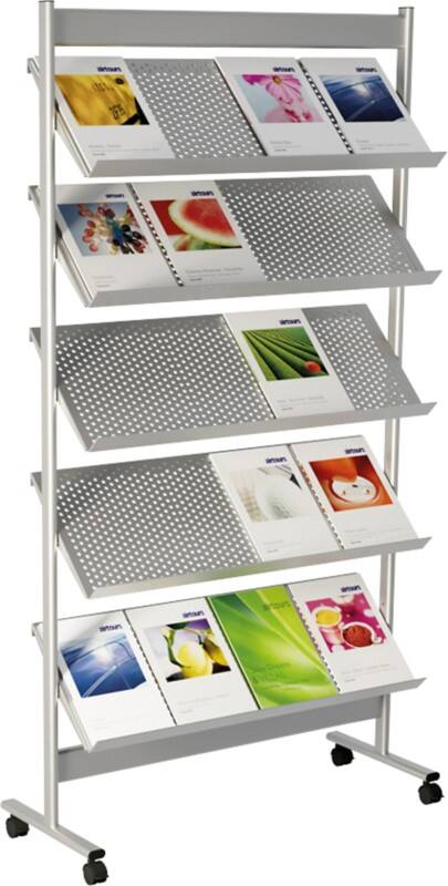 Kerkmann A4 Folderhouder Zilver 42348714 930 (B) x 350 (D) x 1,700 (H) mm