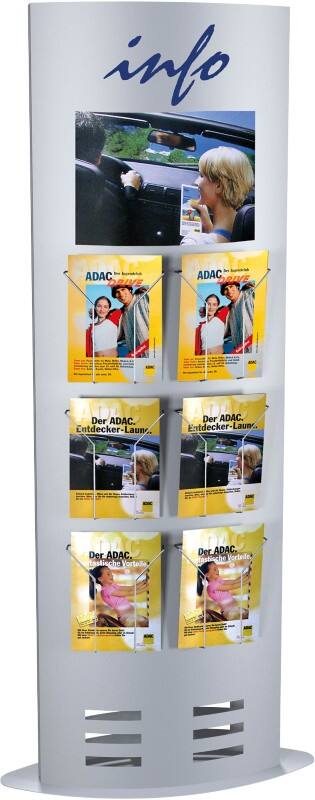 Kerkmann Folderhouder Zilver 44693614 770 (B) x 330 (D) x 1,850 (H) mm