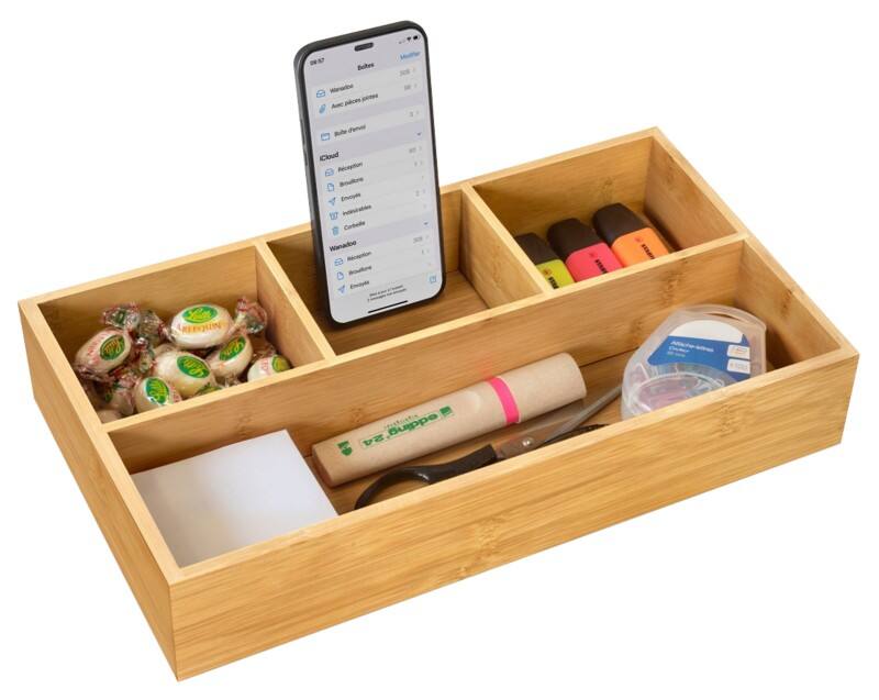 CEP Silva by CEP Organiser Bamboe Bruin 33 x 20,2 x 6,3 cm