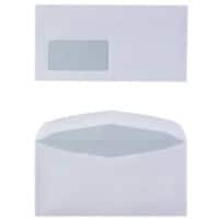 Viking Enveloppen Met venster C6/5 229 (B) x 114 (H) mm Gegomd Wit 80 g/m² 1000 Stuks