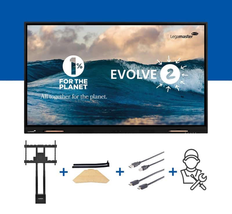 Legamaster Displayscherm Evolve 2 86 inch Elektrisch hoogteverstebaar