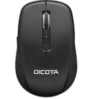 DICOTA D31980 Muis Draadloos Zwart Geschikt voor linkshandigen