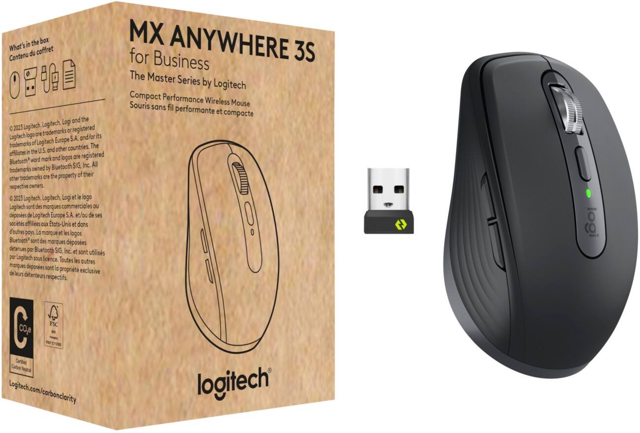 Logitech MX Anywhere 3S Draadloze muis Grijs