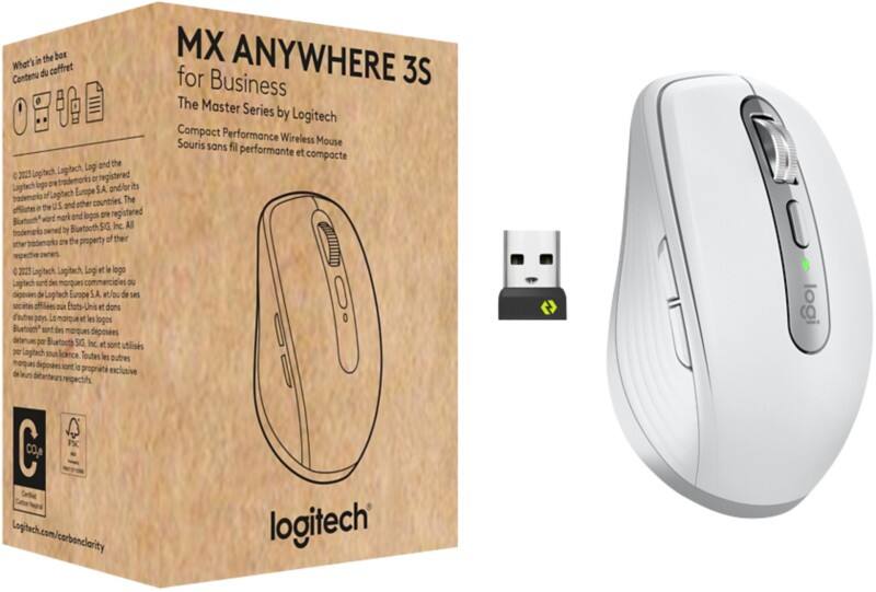 Logitech MX Anywhere 3S Draadloze muis Wit