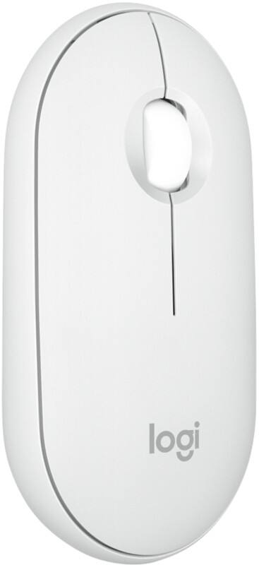 Logitech Pebble 2 M350s Draadloze muis Draadloos Wit Geschikt voor linkshandigen