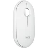 Logitech Pebble 2 M350s Draadloze muis Wit Geschikt voor linkshandigen 910-007013