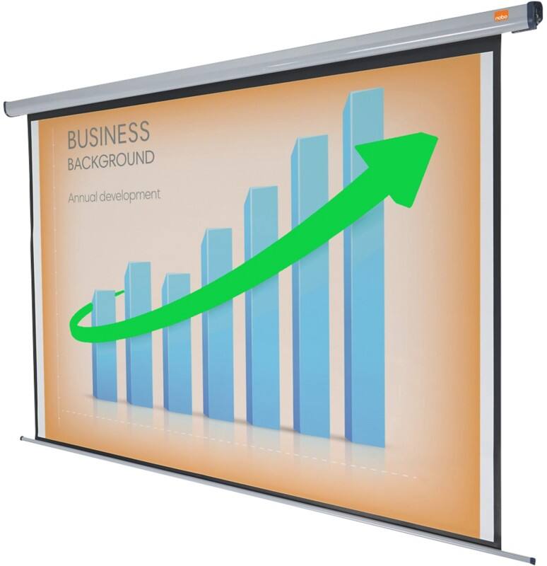 Nobo Projectiescherm Elektrisch Wandmontage 1915652 Formaat 4:3 300 × 225 cm