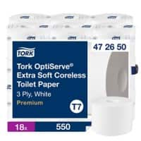 Tork OptiServe Toiletpapier 3 lagen Zonder kern 472650