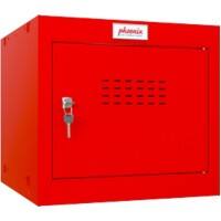 Phoenix Staal Garderobekast 1 Deur Sleutelslot 400 x 400 x 365 mm Rood