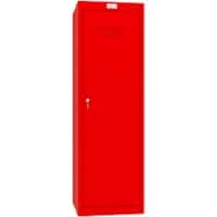 Phoenix Staal Garderobekast 1 Deur Sleutelslot 400 x 400 x 1.265 mm Rood