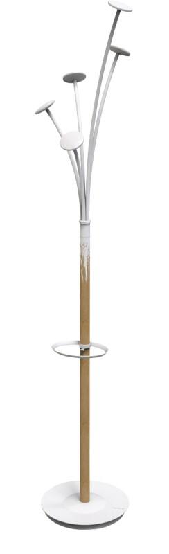 Alba Kapstok Festival 5 Haakjes Beige, wit