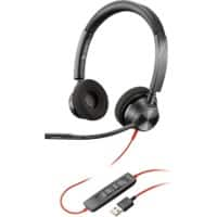 poly Blackwire Headset Over het hoofd Met microfoon Stereo 3325 Zwart