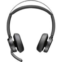 poly Voyager Focus 2 Headset Over het hoofd Met Bluetooth Met microfoon Zwart