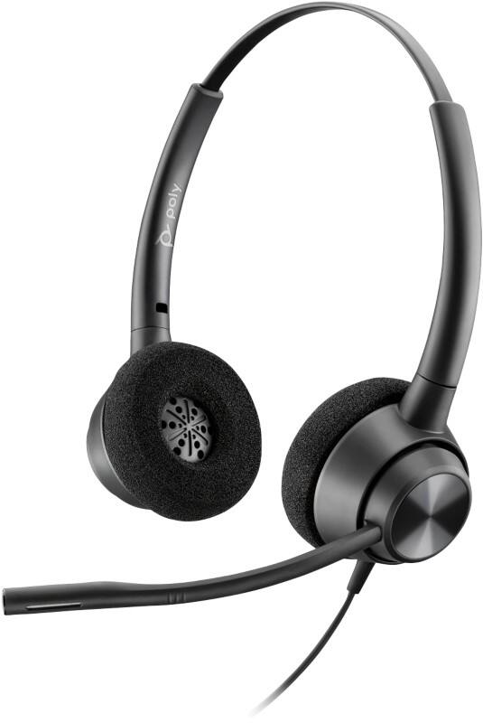 poly EncorePro Headset Over het hoofd Noise-cancelling microfoon Met microfoon 320 Zwart