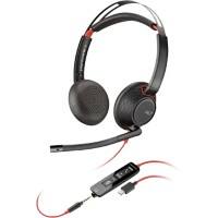 poly Blackwire Headset Over het hoofd Met microfoon Stereo C5220 Zwart