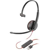 poly Blackwire Headset Over het hoofd Met microfoon Mono 3210 Zwart