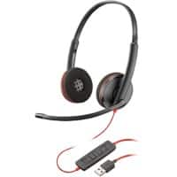 poly Blackwire Headset Over het hoofd Met microfoon Stereo 3220 Zwart