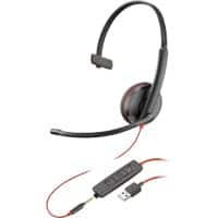 poly Blackwire Headset Over het hoofd Met microfoon Mono 3215 Zwart