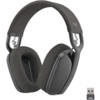 Logitech Zone Vibe Headset Over het hoofd Met bluetooth Met microfoon Stereo 125 Grijs