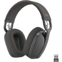 Logitech Zone Vibe Headset Over het hoofd Met Bluetooth Met microfoon Stereo 125 Grijs