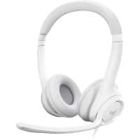 Logitech Headset Over het hoofd Met microfoon Stereo H390 Wit