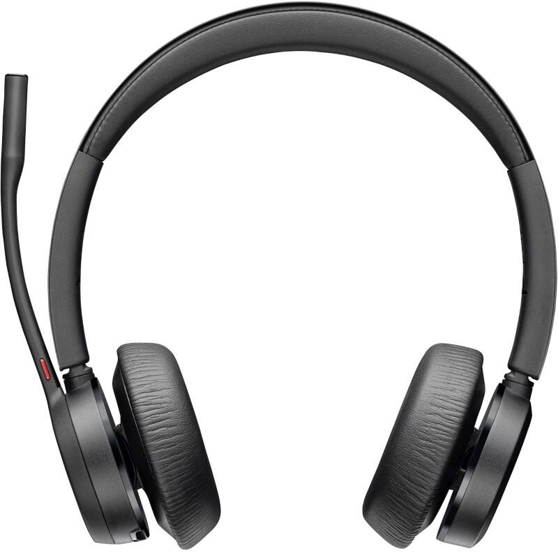 poly Voyager 4320 Headset Over het hoofd Met Bluetooth Met microfoon Zwart