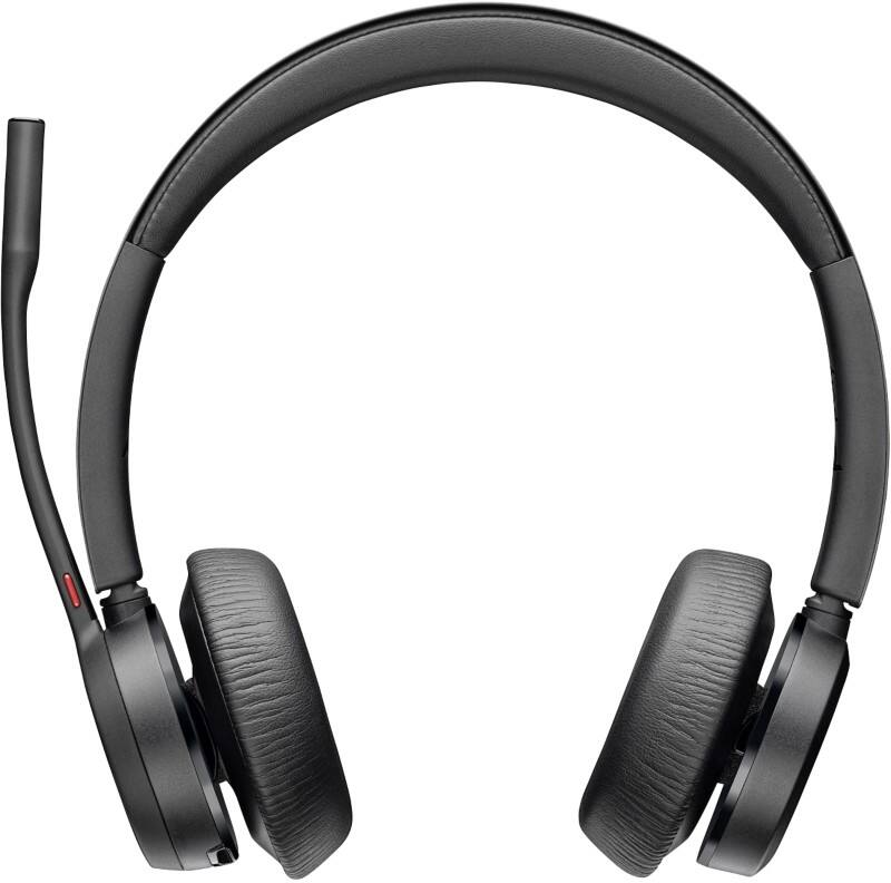 poly Voyager 4320 Headset Over het hoofd Met Bluetooth Met microfoon Zwart
