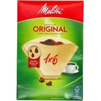 Melitta 1x6 Koffiefilters Bruin Pak van 40