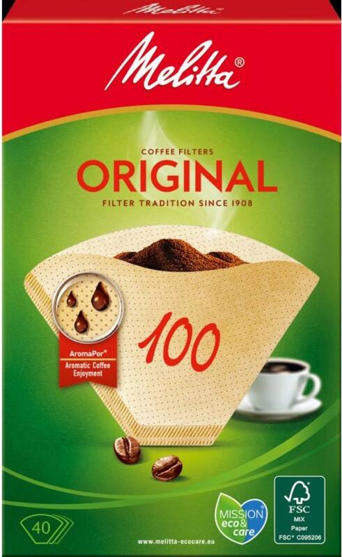 Melitta ORIGINAL 100 Koffiefilters Bruin 133 mm Pak van 40