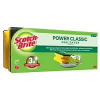 Scotch-Brite Power Classic Nail Saver Spons Geel 3 Stuks