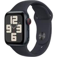 Apple Watch SE OLED 40 mm Digitaal 324 x 394 pixels Touchscreen 4G Zwart Wi-Fi GPS (satelliet)