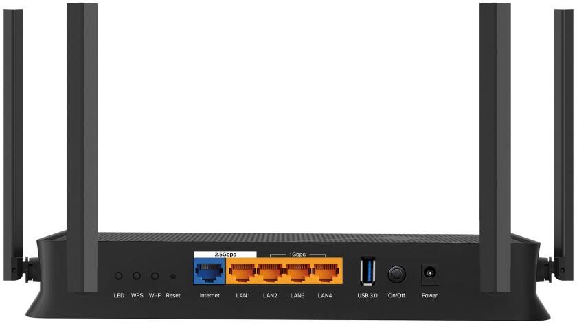 TP-LINK Archer BE230 Router 2,5 Gbps WAN-poort 2,5 Gbps LAN-poort, 1 Gbps LAN-poorten