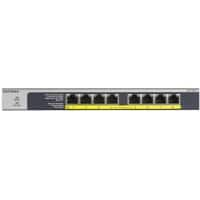 NETGEAR GS108LP Schakelaar Unmanaged Gigabit Ethernet (10/100/1000) Power over Ethernet (PoE) 1U Grijs, zwart