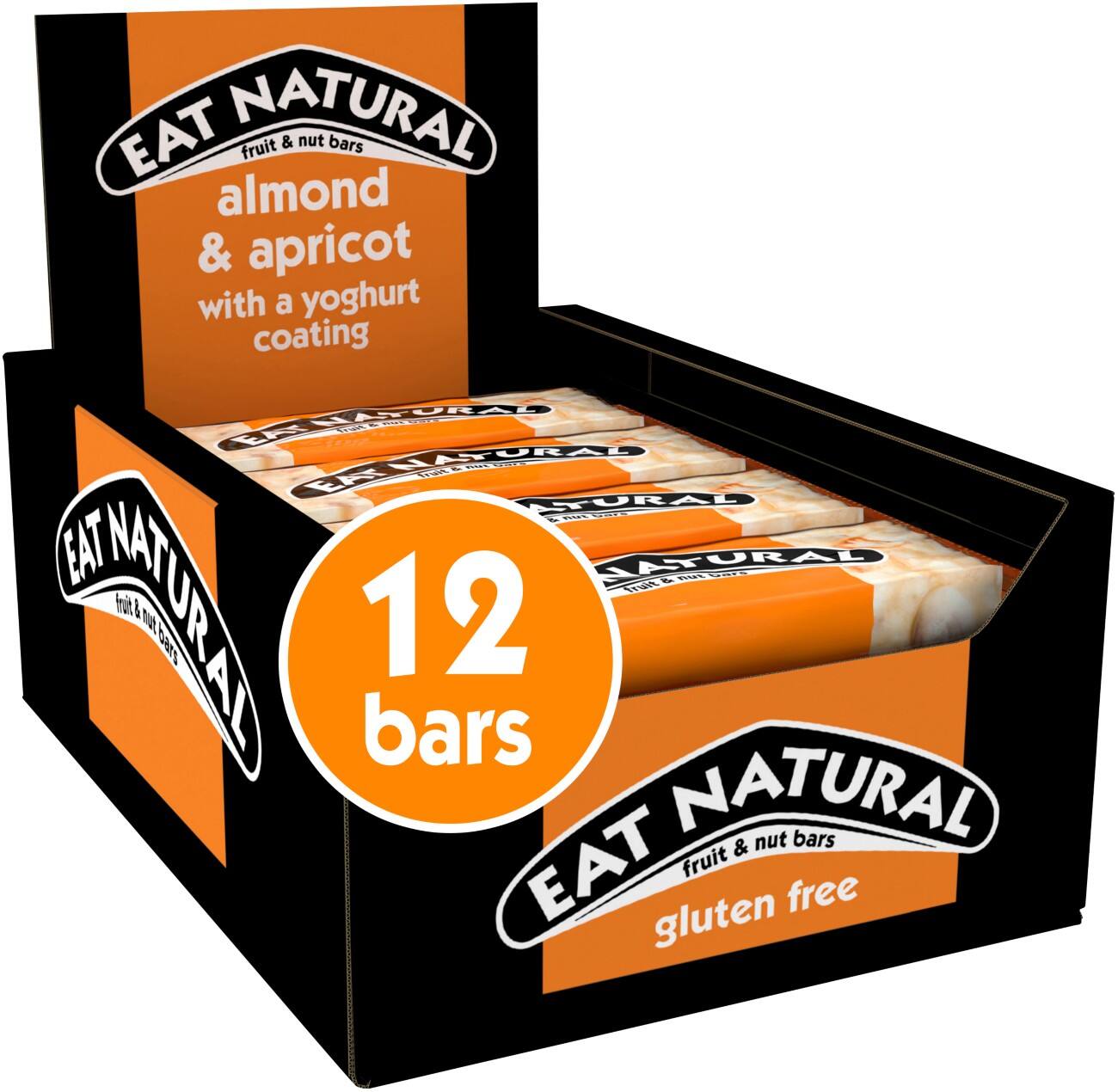Eat Natural Amandel, Abrikoos Ontbijtreep 40 g 12 Stuks